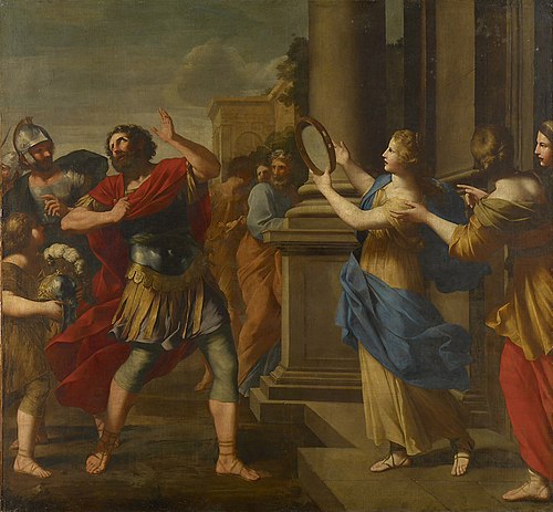 Jephta erblickt seine Tochter, , Giovanni Francesco Romanelli