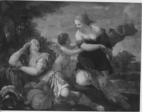 Armida Discovering the Sleeping Rinaldo, 1640, Giovanni Francesco Romanelli