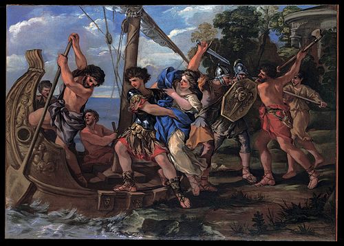 The Elena kidnapping, 1650, Giovanni Francesco Romanelli