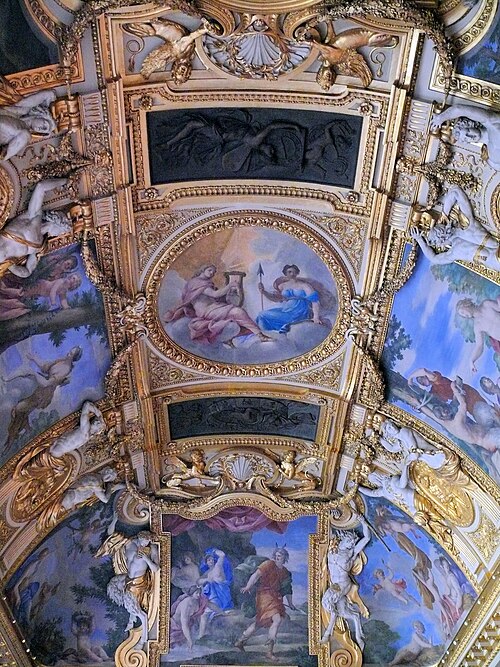 Ceilings of the salon des Saisons, 1656, Giovanni Francesco Romanelli