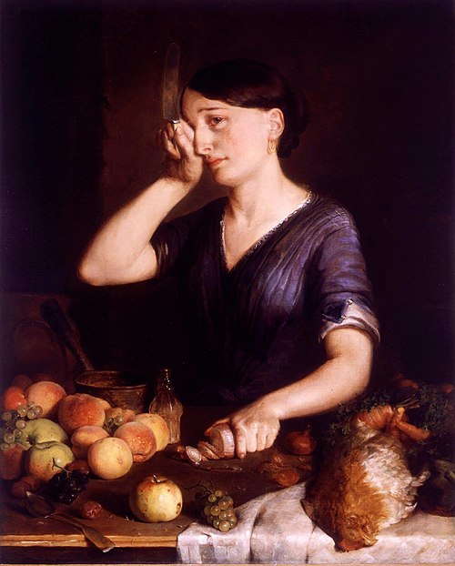 Peeling Onions, 1852, Lilly Martin Spencer