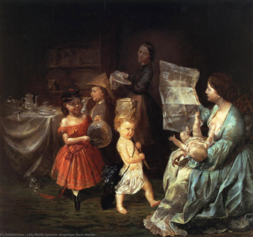 War Spirit at Home, 1866, Lilly Martin Spencer