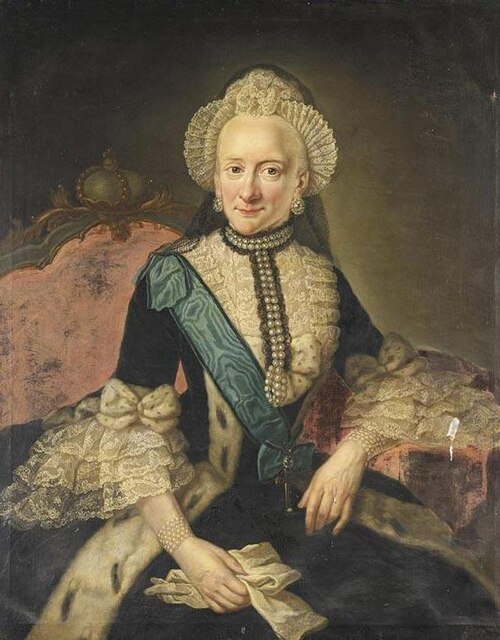 Prinzessin Therese von Braunschweig-Wolfenbüttel (1728-1778) als Äbtissin von Gandersheim., 1773, Anna Rosina de Gasc