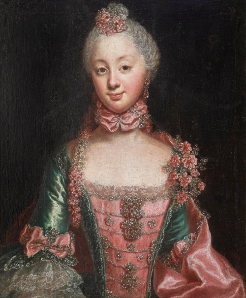 Portrait of a Tschirschky-Bögendorff Lady, 1750, Anna Rosina de Gasc