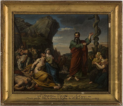 Esquisse pour l'église Saint-Paul-Saint-Louis : Le serpent d'airain, 1819, Constant-Louis-Félix Smith