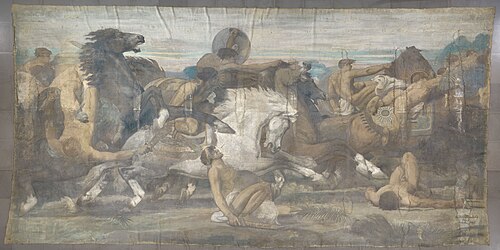 The Human Struggle, 1885, Constant Montald
