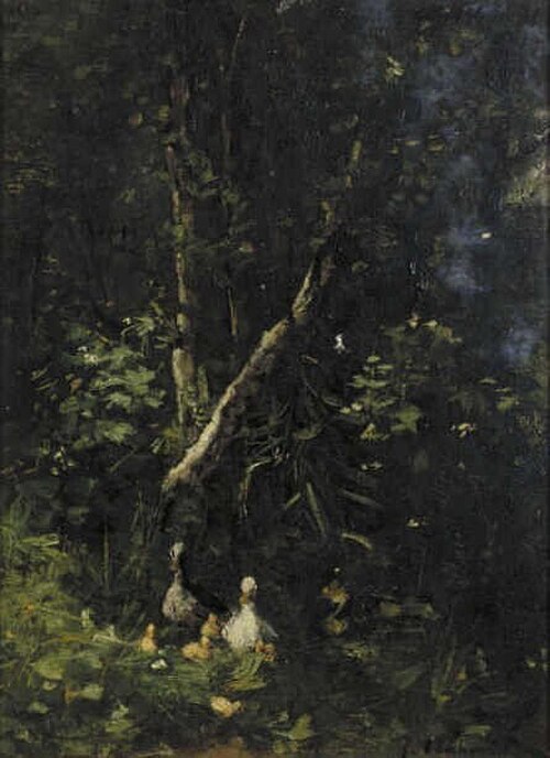 Ducks on the Water, 1905, Johannes Evert Akkeringa
