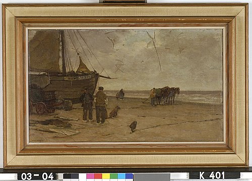 Oud Scheveningen, 1920, Johannes Evert Akkeringa