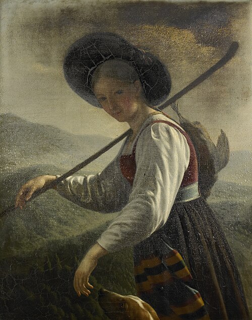 Swiss Peasant Woman, 1820, Cornelis Cels