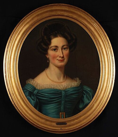 Portrait of Maria Jacoba Engels (1807-1833), 1833, Cornelis Cels