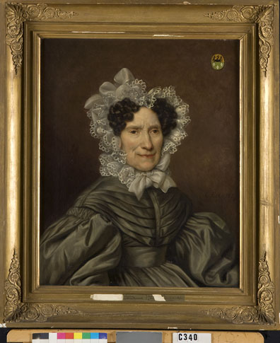 Portrait of Paulina Loeff Heshusius (1763-1840), wife of Anthony Hoynck van Papendrecht, 1837, Cornelis Cels