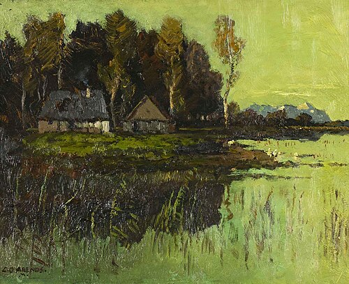 Evening at Lake Starnberg, , Carl Oskar Arends
