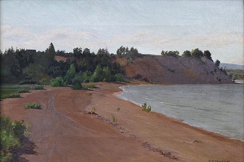 Scene on the Upper Hudson, 1895, Roswell Morse Shurtleff