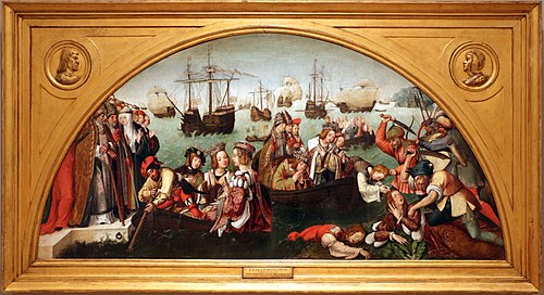 Martírio das onze mil Virgens, 1520, Master of the Altarpiece of Santa Auta