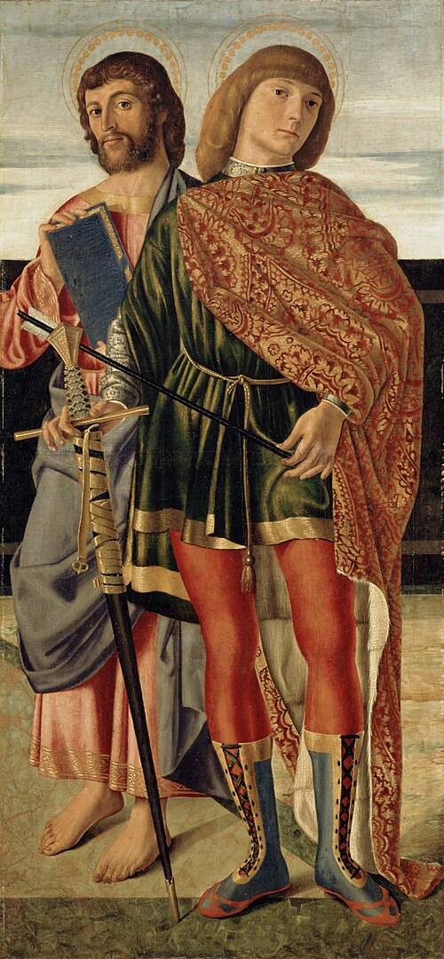 Saint Matthew and Saint Sebastian, 1499, Cristoforo Caselli