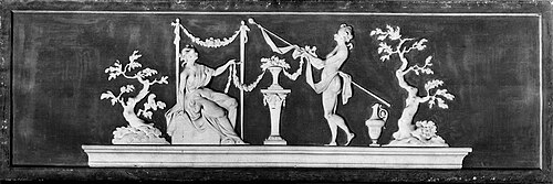 Overdoor piece from Herengracht 488, 1796, Johannes van Dreght