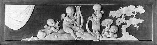 Schoorsteenstuk, afkomstig uit Herengracht 488, 1795, Johannes van Dreght