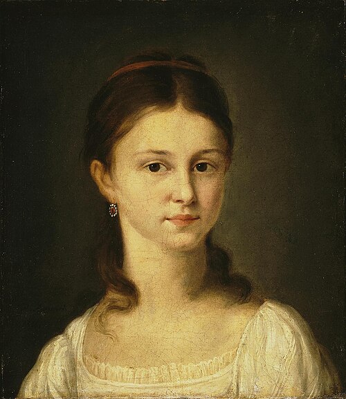 Portrait of Mrs Khvostova, 1836, Nikolay Alekseev Syromyansky