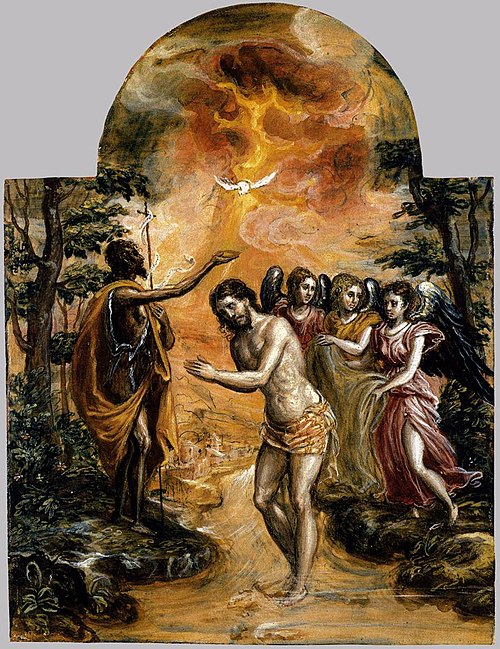 Le Baptème du Christ, 1568, Le Greco