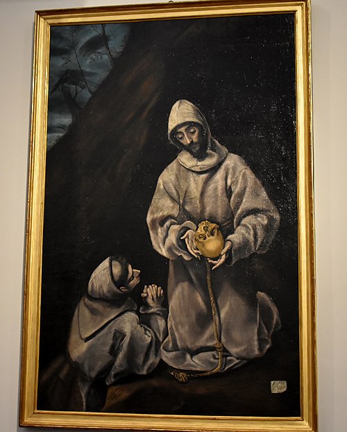 Saint Francis with Brother Leo, 1605, Le Greco