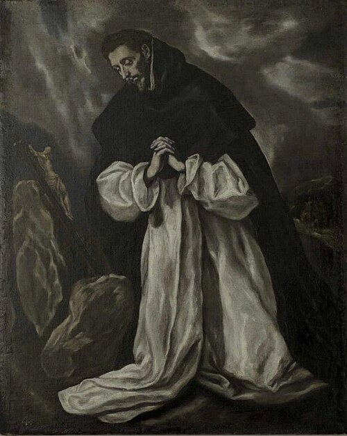 St Dominic in Prayer, 1595, El Greco