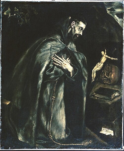 Saint Francis in Prayer, 1610, Le Greco