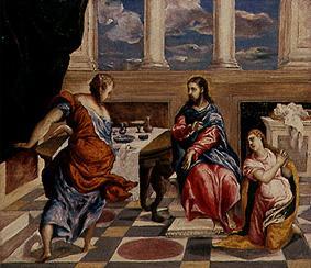 Christ in the House of Mary and Martha, 1600, El Greco