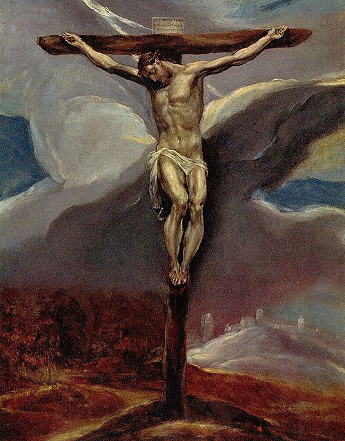 Christ on the Cross in a Landscape, 1610, El Greco
