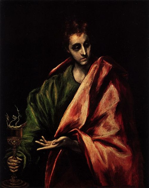 John the Evangelist, 1605, Le Greco
