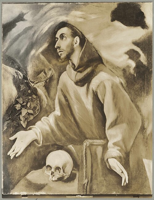 St. Francis receiving the Stigmata, 1590, Le Greco