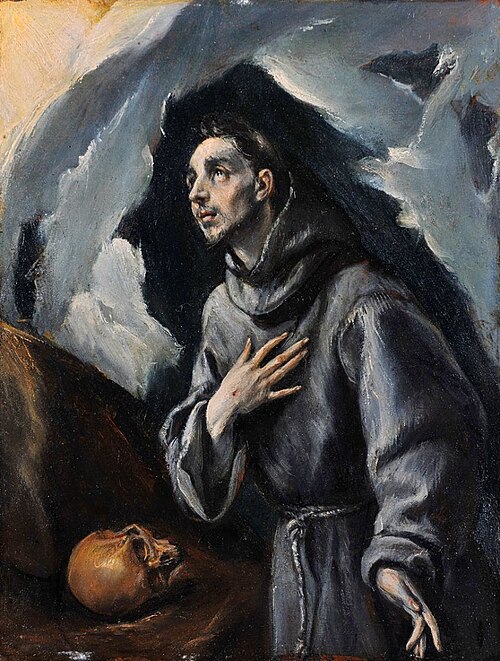 St. Francis receiving the Stigmata, 1605, El Greco