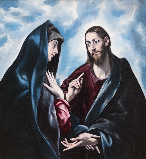 Christ Taking Leave of His Mother, 1590, Le Greco