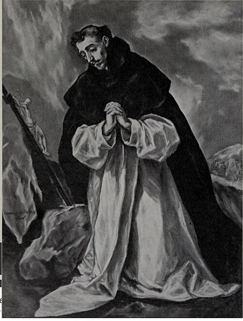 Saint Dominic in Prayer, 1600, Le Greco