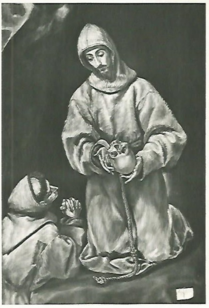 St Francis and Brother Leo Meditating on Death, 1610, Le Greco