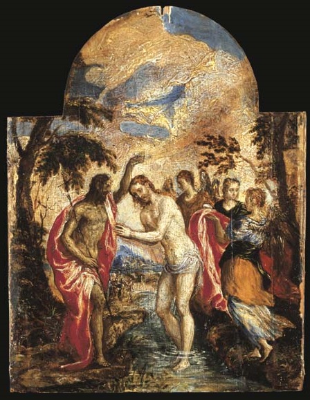 Baptism of Christ, 1567, El Greco