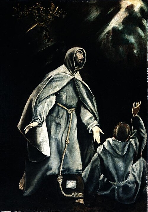 The Vision of St. Francis, 1610, Le Greco