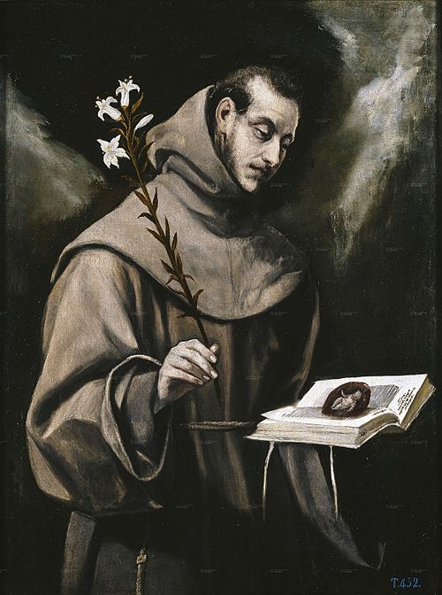 Saint Antoine de Padoue, 1580, Le Greco