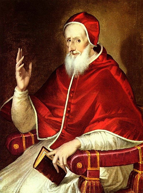 Portrait of Pope Pius V, 1605, El Greco