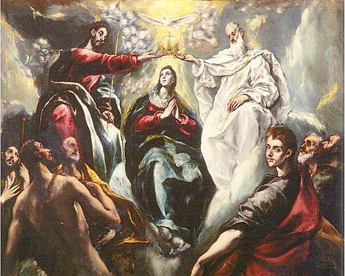 Coronation of the Virgin, 1597, El Greco