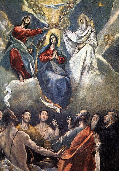Le Couronnement de la Vierge., 1591, Le Greco