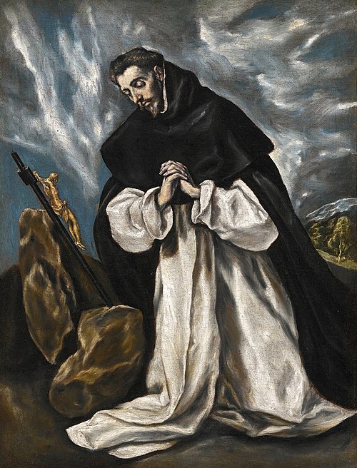 St Dominic in Prayer, 1600, El Greco