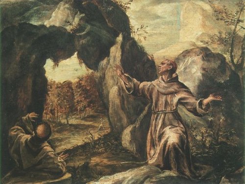 La Stigmatisation de saint François, 1570, Le Greco