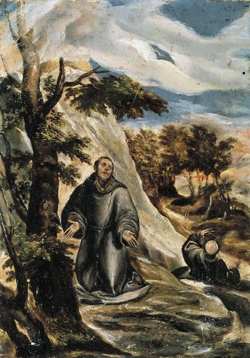 St Francis Receiving the Stigmata, 1560, Le Greco