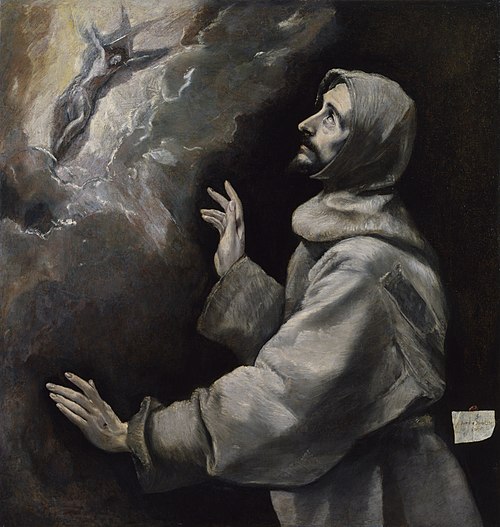 Saint François recevant les stigmates, 1587, Le Greco