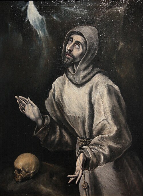 Saint François recevant les stigmates, 1590, Le Greco