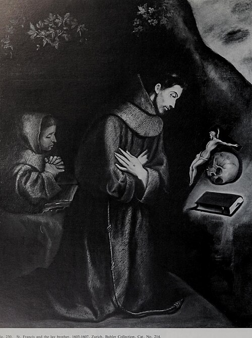 Saint Francis and the Lay Brother, 1605, El Greco
