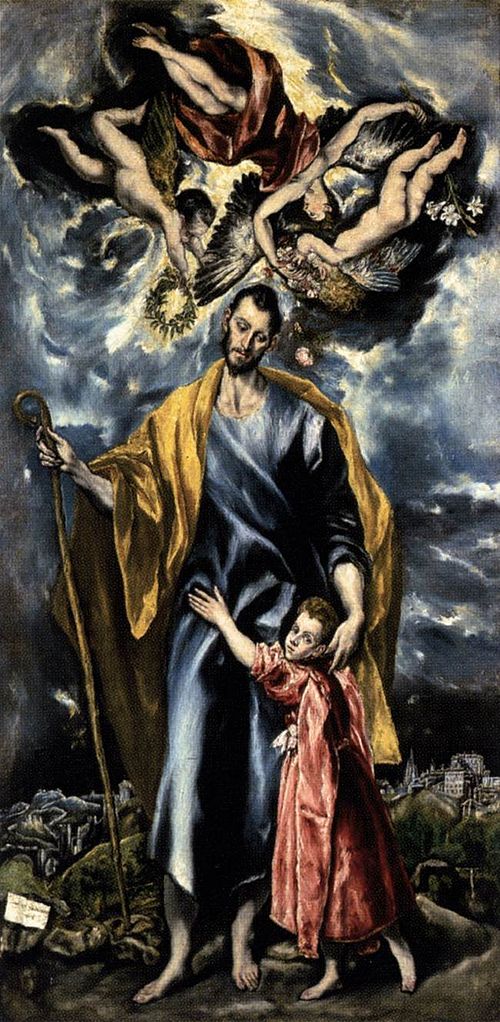 Saint Joseph et l'Enfant Jésus, 1600, Le Greco