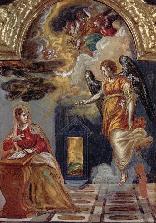 L'Annonciation, 1568, Le Greco