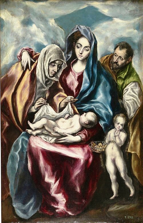 Holy Family with Saints, 1600, Le Greco