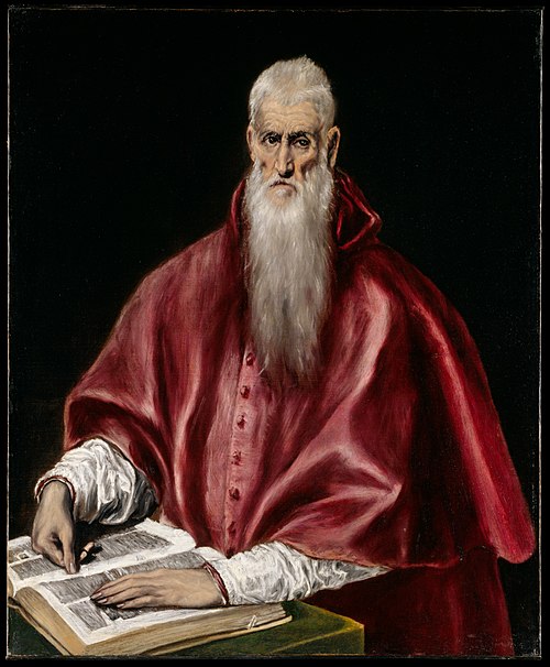 Saint Jerome as Scholar, 1610, El Greco